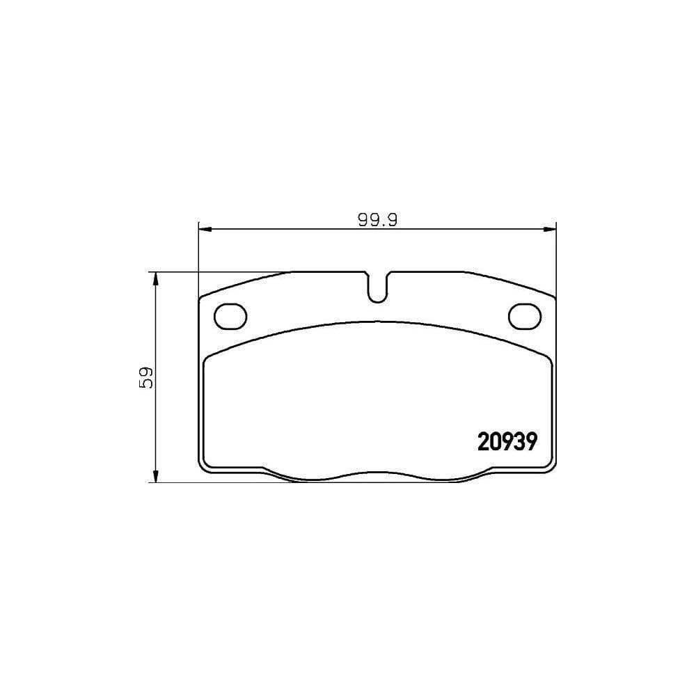 Изображение товара Колодки тормозные для Opel Vectra A, Kadett D/E, дисковые передние TRIALLI PF 4311