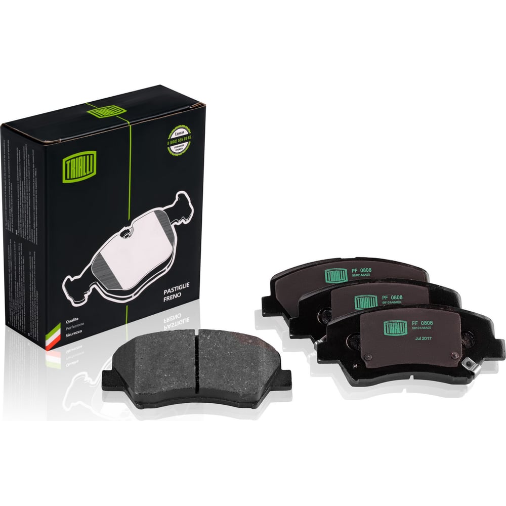 Изображение товара Дисковые тормозные колодки передние для Kia Ceed TRIALLI PF 0808