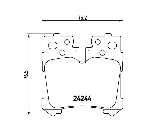Изображение товара Колодки тормозные дисковые задние для автомобилей Lexus LS в комплекте с датчиком износа TRIALLI PF 4119