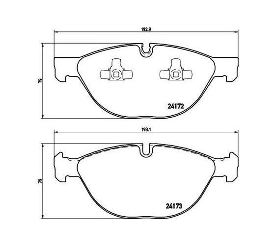 Изображение товара Колодки тормозные дисковые передние для автомобилей BMW X5 / X6 TRIALLI PF 4181