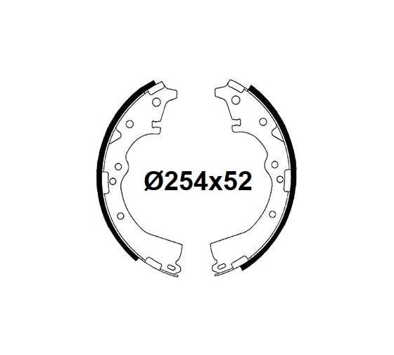 Изображение товара Колодки тормозные для автомобилей Toyota Hilux /Hiace /TownAce/LiteAce барабанные TRIALLI GF 4569