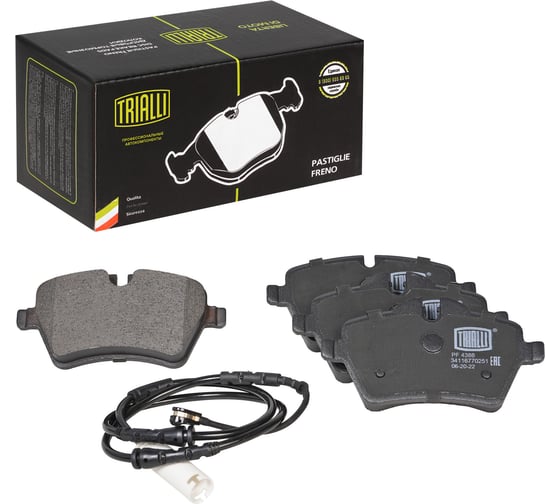 Изображение товара Колодки тормозные для автомобилей Mini Cooper S/D/SD / Countryman дисковые передние TRIALLI PF 4388