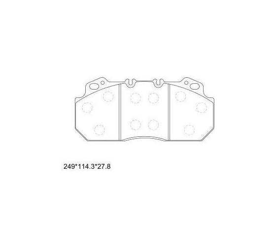 Изображение товара Колодки тормозные дисковые для автомобилей Renault Trucks, Volvo с монтажным комплектом TRIALLI PFT 29090