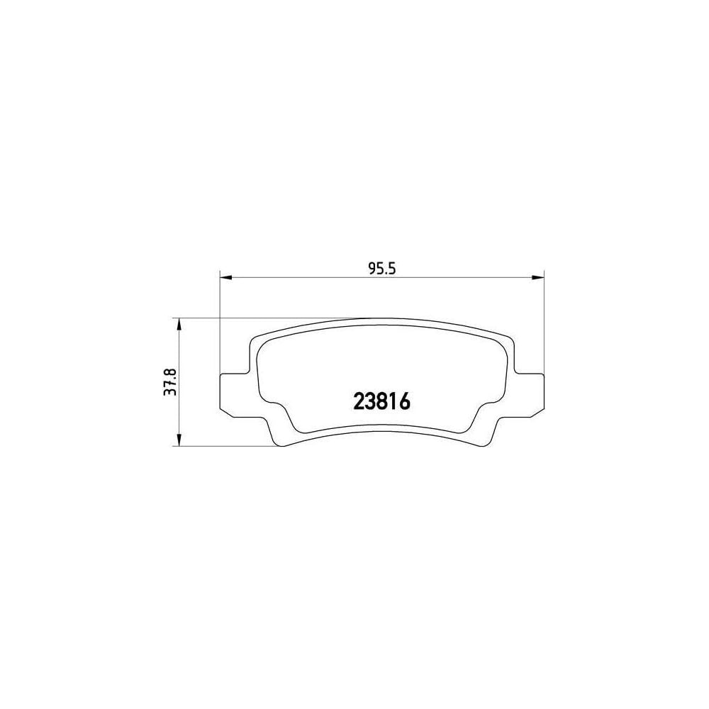 Изображение товара Задние дисковые тормозные колодки TRIALLI PF 4108 для Toyota Corolla E120