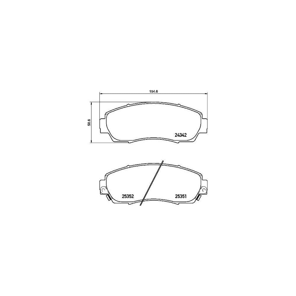 Колодки тормозные для автомобилей Honda CR-V / Haval F7 дисковые передние TRIALLI PF 4226