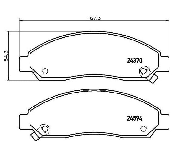 Изображение товара Колодки тормозные дисковые передние для автомобилей Great Wall Hover / Hover H5 / Isuzu D-Max TRIALLI PF 4236