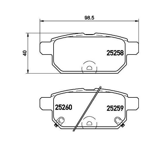 Изображение товара Колодки тормозные для автомобилей Suzuki Swift дисковые задние TRIALLI PF 4100