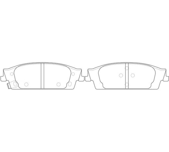 Изображение товара Колодки тормозные дисковые задние для автомобилей Chevrolet Tahoe / Cadillac Escalade TRIALLI PF 4399