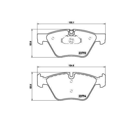 Изображение товара Колодки тормозные для автомобилей BMW 5 дисковые передние TRIALLI PF 4178