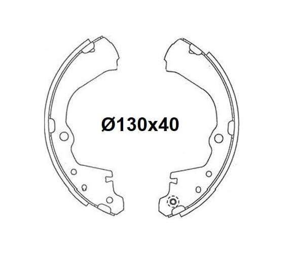 Изображение товара Колодки тормозные для автомобилей Nissan Serena / Prarie / Liberty барабанные TRIALLI GF 4568