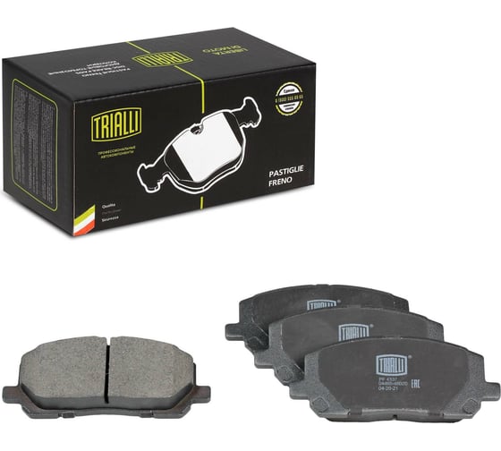 Изображение товара Колодки тормозные для автомобилей Lexus RX / Toyota Highlander дисковые передние TRIALLI PF 4337