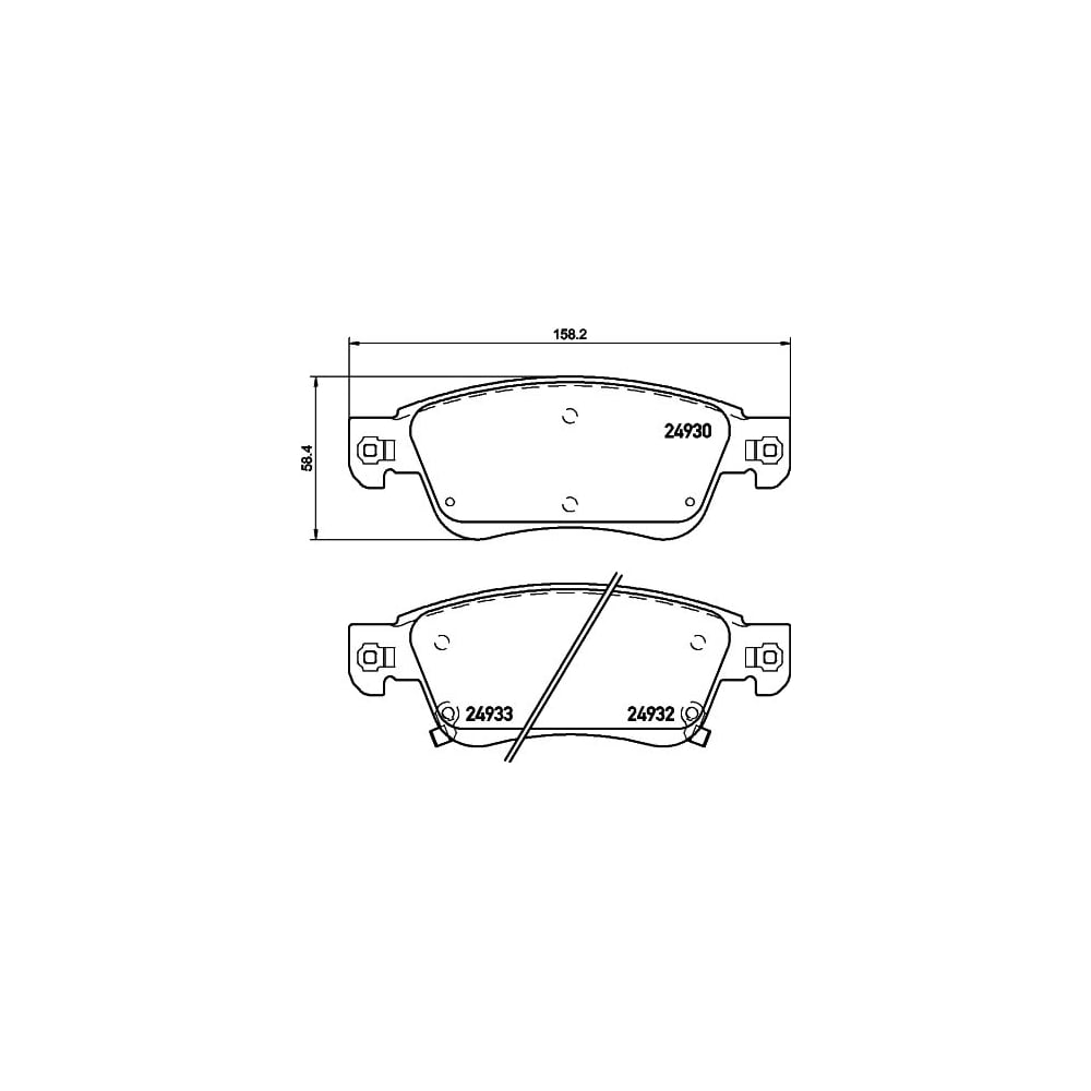 Изображение товара Передние тормозные дисковые колодки TRIALLI PF 4310 для Infiniti EX G