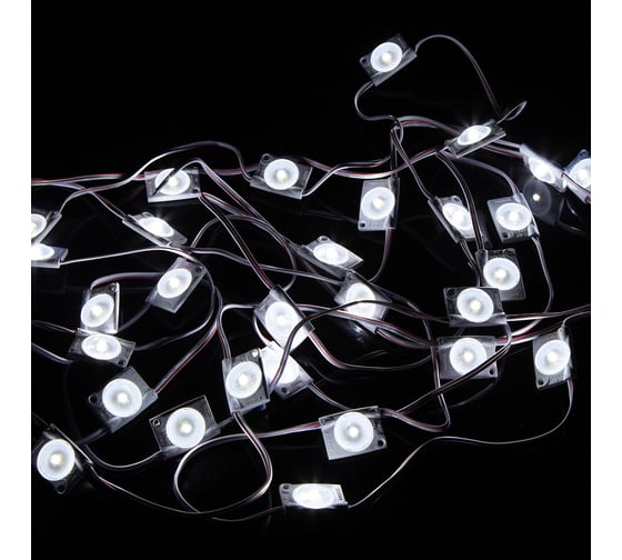 Изображение товара Светодиодный модуль MAKSILED 1Вт, 12В, IP65, SMD2835 1LED, 98лм, холодный белый, 30 шт./упаковка ML-M1SN-XL-2835-CW