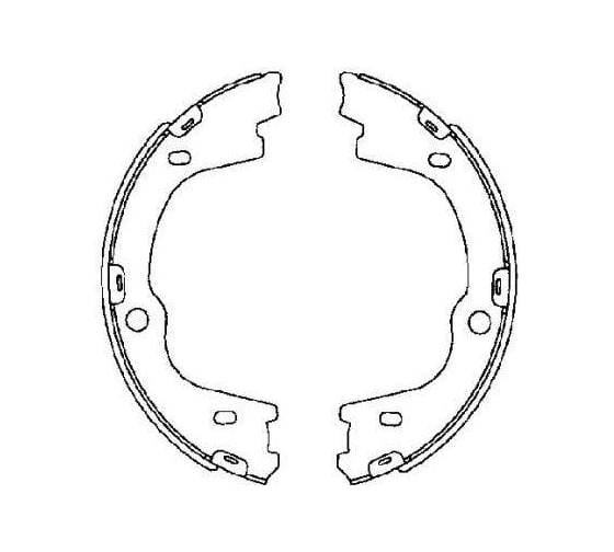 Изображение товара Колодки тормозные для автомобилей Hyundai ix55 барабанные стояночного тормоза 212x40 TRIALLI GF 4646