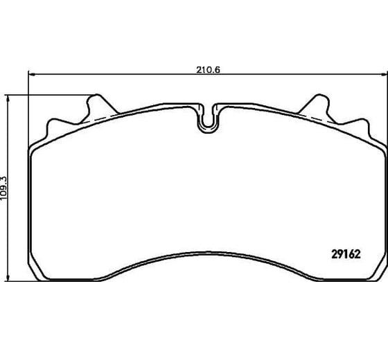 Изображение товара Колодки тормозные дисковые для прицепов SAF с монтажным комплектом TRIALLI PFT 29162