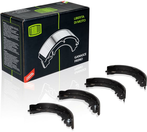 Изображение товара Колодки тормозные для автомобилей Mitsubishi Carisma барабанные 203x37 для тормозной системы Akebono TRIALLI GF 1103