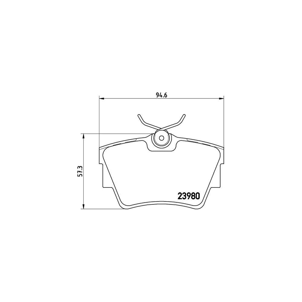 Изображение товара Тормозные дисковые задние колодки TRIALLI PF 0975 для Renault Trafic Opel Vivaro