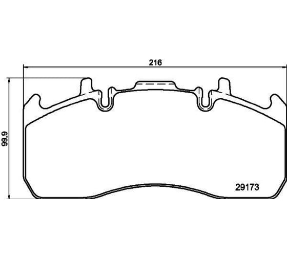 Изображение товара Колодки тормозные дисковые для автомобилей Renault Trucks, Volvo с монтажным комплектом TRIALLI PFT 29173