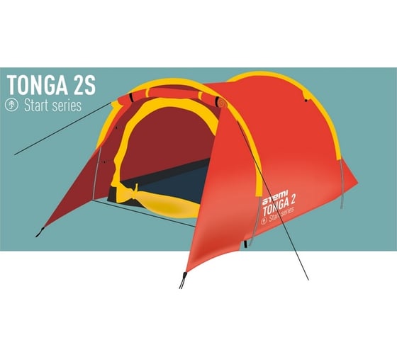 Изображение товара Туристическая палатка ATEMI TONGA 2S 00-00008376