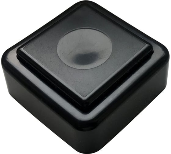 Изображение товара Кнопка звонка МОНОМАХ ВЗ квадрат черный/черный ВЗ1-01 черн./черн