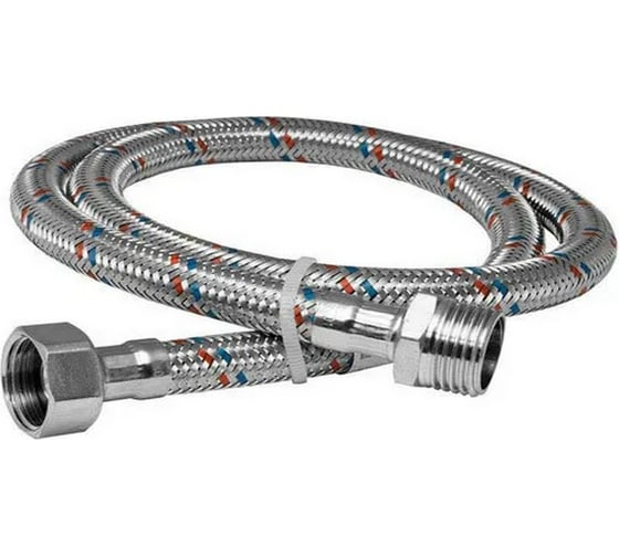 Изображение товара Гибкая подводка для воды ELKA (оплетка нерж.сталь) 1/2, вр/нр, 500 см 694687891764
