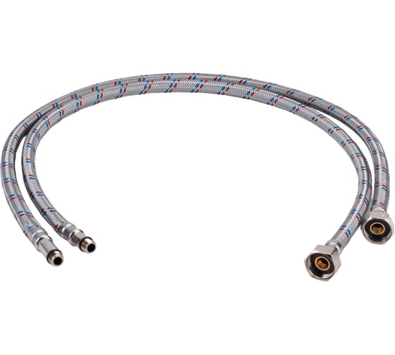 Изображение товара Гибкая подводка к смесителю пара латунь ELKA 80 см (пара) EL.LK.103.31.0080