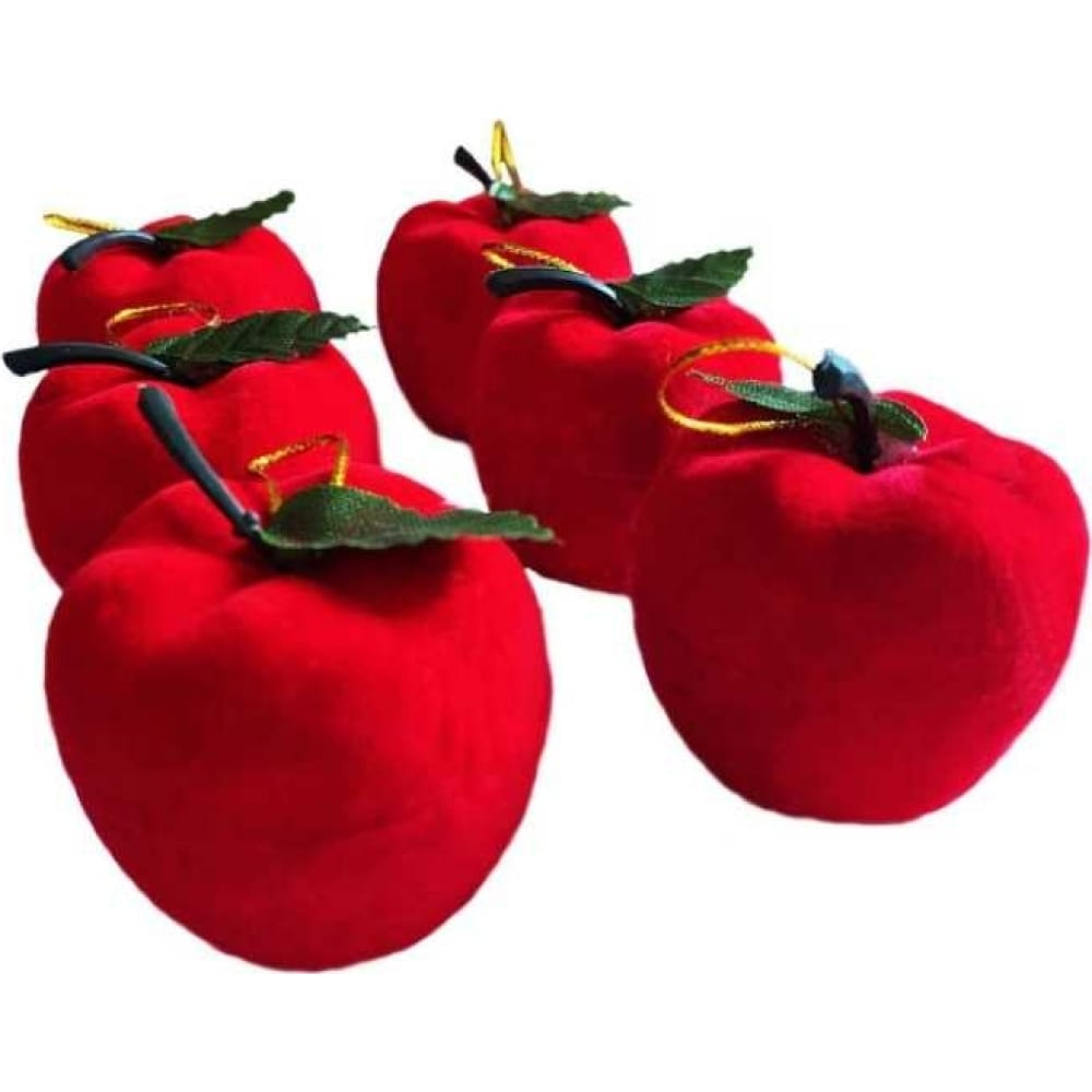 Елочное украшение Магия праздника декор зимние грезы яблоко и ягоды в пайетках 23 см