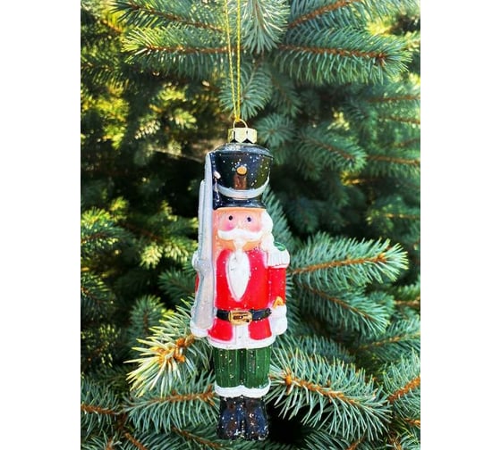 Изображение товара Елочное украшение Магия праздника солдат, пластик, 4.3x3.2x14.8 см NY18/002