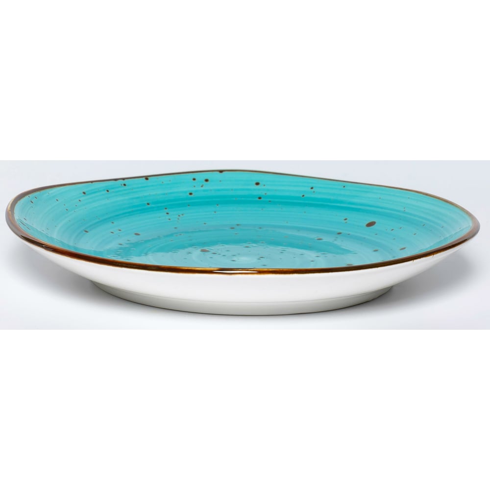 Мелкая тарелка Samold, цвет бирюзовый/белый