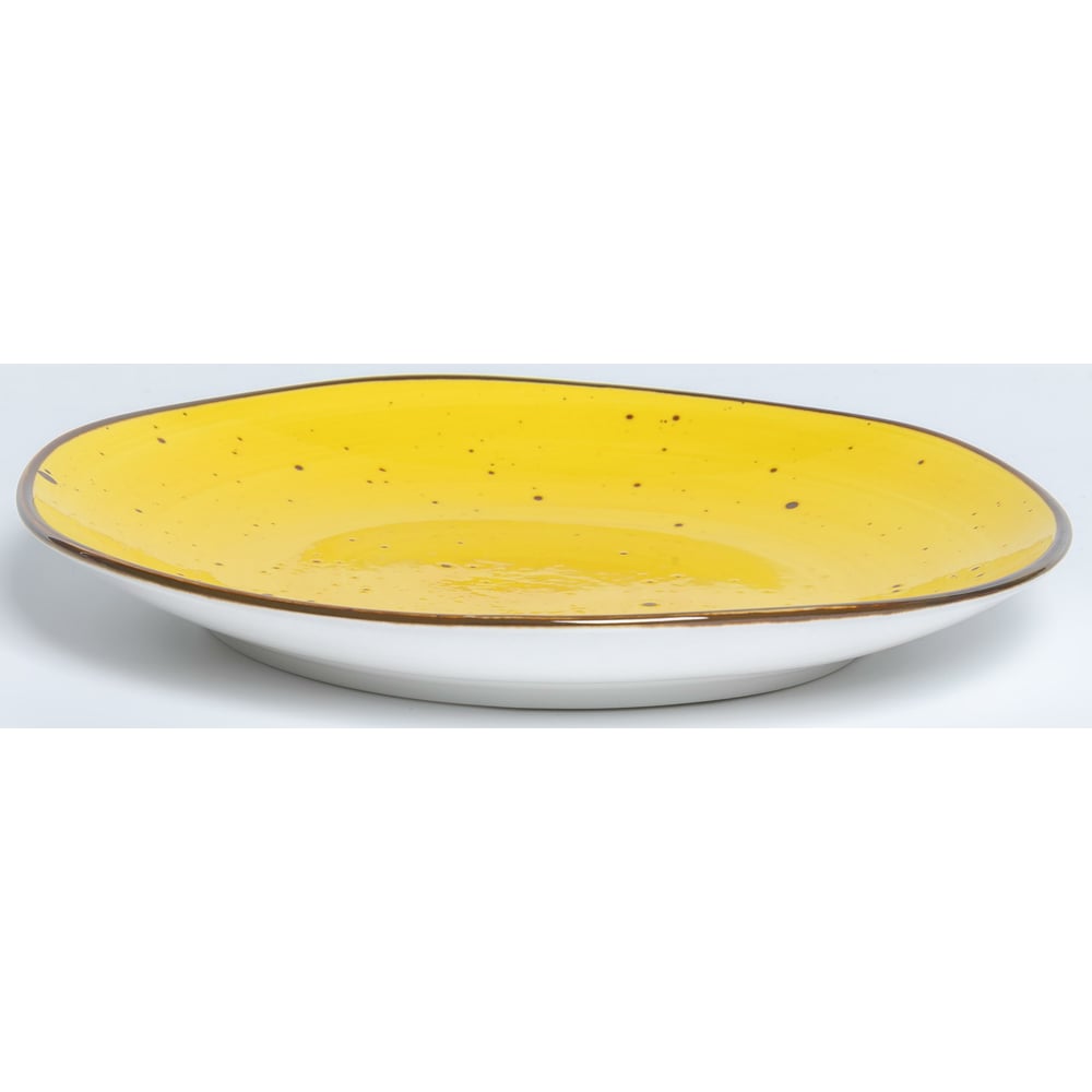 Мелкая тарелка Samold, цвет желтый/белый 206-55033 - фото 1