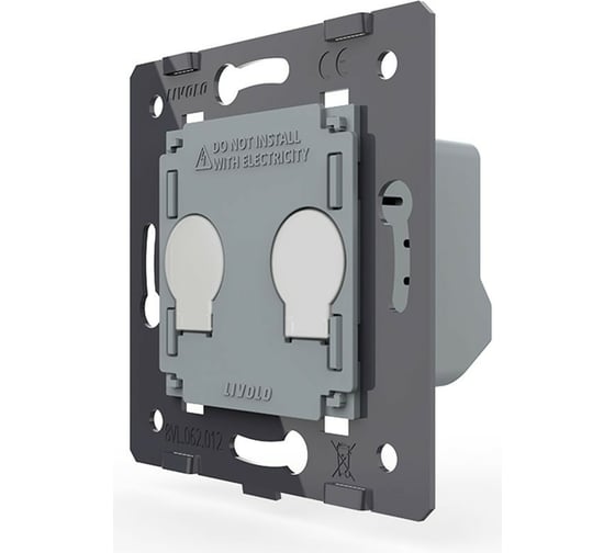 Изображение товара Двухклавишный сенсорный выключатель LIVOLO (механизм) VL-FC2-2G