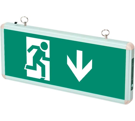 Изображение товара Наклейка S3 для аварийного светильника ДСА-503 328х119 "Указатель двери эвакуационного выхода" ФАZА 5035157