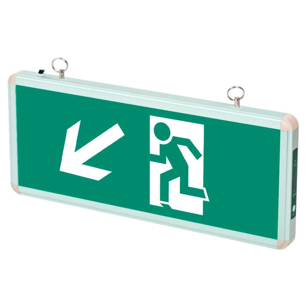 Изображение товара Наклейка S4 для аварийного светильника ДСА-503 328х119 направление к эвакуационному выходу налево в