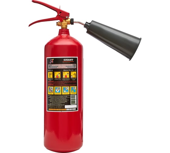 Изображение товара Углекислотный огнетушитель Gigant ОУ-2-ВСЕ-01 GT-ОУ-2