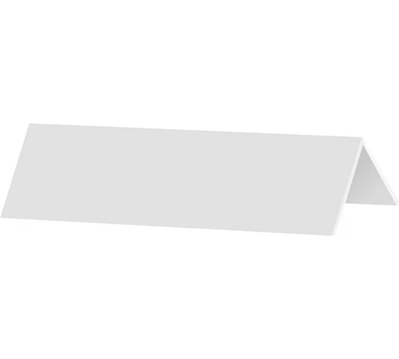 Изображение товара Белый ПВХ уголок AGIS 40x40 мм, 2.7 м, 10 шт. 30.01.40.40.270