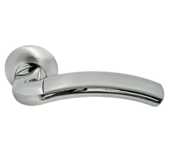 Изображение товара Дверная ручка MORELLI MH-02 SN/CP Палаццо цвет - белый никель/хром 9010635