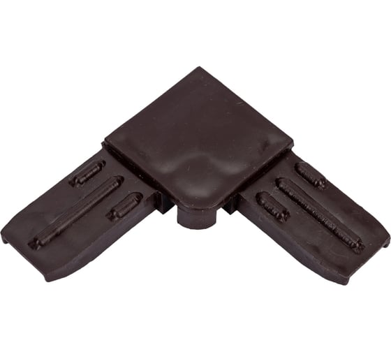 Изображение товара Уголок для профиля москитной сетки ООО "Полимер-Фарм" коричневый, 25 мм 4687202531240