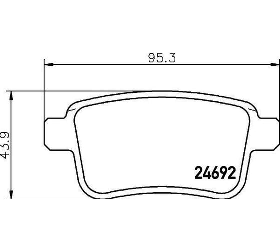 Изображение товара Колодки тормозные для автомобилей Renault Kangoo II / Mercedes Citan дисковые задние TRIALLI PF 4091