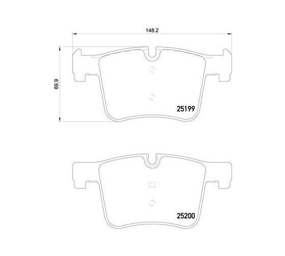 Изображение товара Колодки тормозные дисковые передние для автомобилей BMW 1 /3 т/с Bosch TRIALLI PF 4001