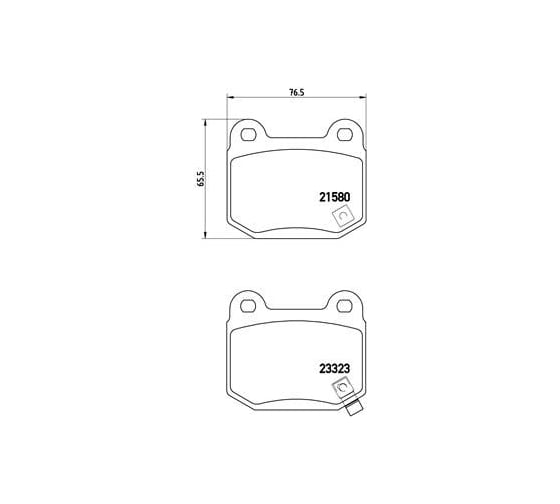 Изображение товара Колодки тормозные дисковые задние для автомобилей Mitsubishi Lancer Evo / Subaru Impreza WRX STi TRIALLI PF 4099