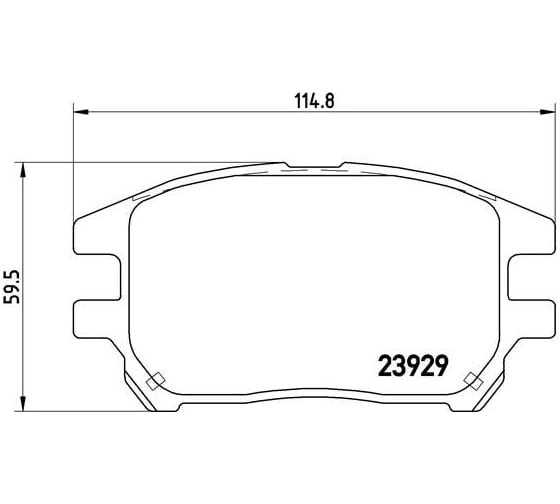 Изображение товара Колодки тормозные дисковые передние для автомобилей Lexus RX 3.0i TRIALLI PF 4357