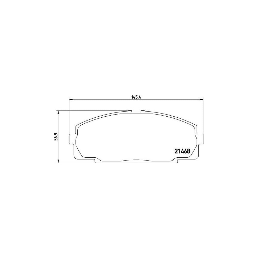 Изображение товара Колодки тормозные дисковые передние TRIALLI PF 4339 для Toyota Hiace