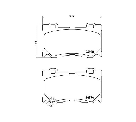 Изображение товара Колодки тормозные дисковые передние для автомобилей Infiniti FX / G / Q50 / 70 / QX70 TRIALLI PF 4306