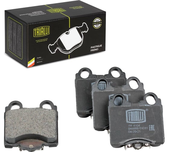 Изображение товара Колодки тормозные для автомобилей Lexus GS / IS дисковые задние TRIALLI PF 4104