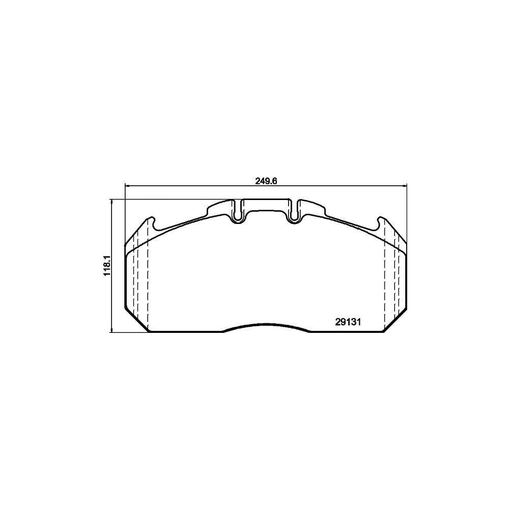 Изображение товара Колодки тормозные дисковые TRIALLI PFT 29131 для MAN и других авто
