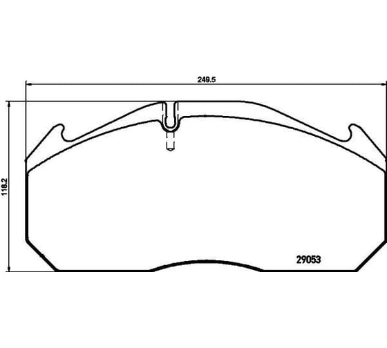 Изображение товара Колодки тормозные дисковые для автомобилей MAN с монтажным комплектом TRIALLI PFT 29030