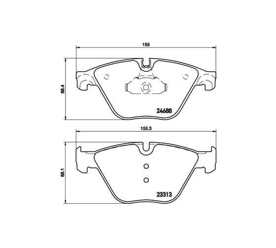 Изображение товара Колодки тормозные для автомобилей BMW 5 /6 дисковые передние TRIALLI PF 4189