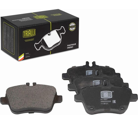 Изображение товара Колодки тормозные для автомобилей Mercedes A / B дисковые задние TRIALLI PF 4067