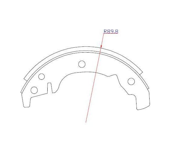 Изображение товара Колодки тормозные для автомобилей ЗАЗ 1102 барабанные TRIALLI GF 202