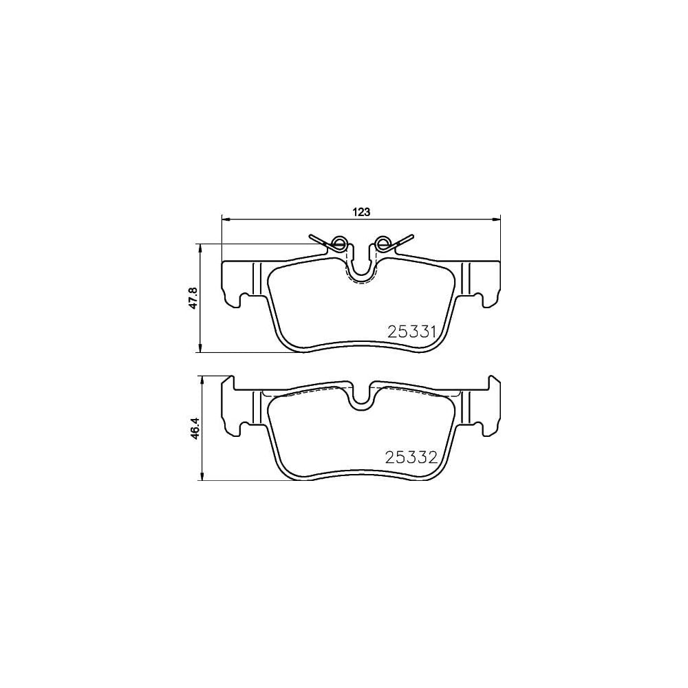 Изображение товара Тормозные дисковые колодки задние TRIALLI PF 4049 для BMW X1 F48
